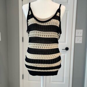 VENUS multicolored tank top sleeveless ribbed crew neck